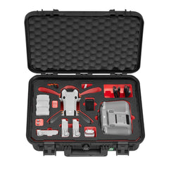 TomCase drona maciņš "Ready to Fly" DJI Mini 4 Pro Fly More Combo, Standard vai DJI RC 2 kontrolierim, ūdensizturīgs ECO aizsargmaciņš - ražots Vācijā