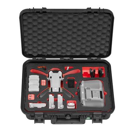 TomCase drona maciņš "Ready to Fly" DJI Mini 4 Pro Fly More Combo, Standard vai DJI RC 2 kontrolierim, ūdensizturīgs ECO aizsargmaciņš - ražots Vācijā