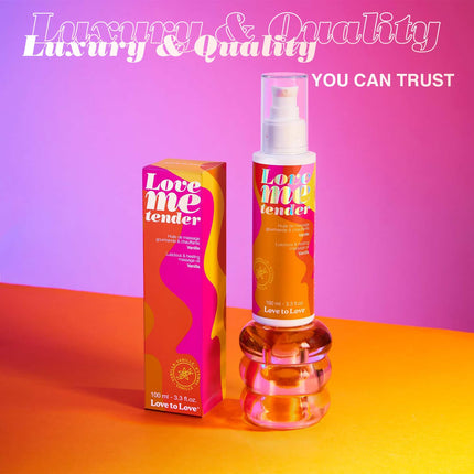 LOVE TO LOVE Love Me Maiga, baudāma un sildoša masāžas eļļa, vaniļa, 100ml