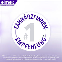 elmex zobu pasta Professional Opti-enamel Sealing &amp; Strengthening 75ml – medicīniska zobu tīrīšanas līdzeklis ar amīna fluorīdu, kas noslēdz zobu emalju – aizsargā pret zobu emaljas zudumu