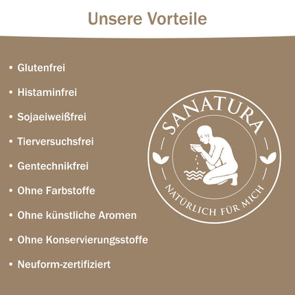 Sanatura Flosalin – 250 g – Psyllium sēnalas un inulīns šķiedrvielu pulvera veidā – augsts šķiedrvielu saturs – vegāns un bez glutēna