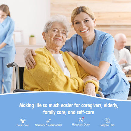 RINOZO 60 gab. īpaši absorbējoši tualetes poda paliktņi naktsskapīšiem, universāli piemēroti visiem standarta pārnēsājamo tualetes podu spaiņiem, vienreizlietojami atkritumu maisi, 60 gab. maisiņi + 60 gab. paliktņi