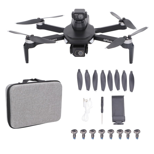 BuyWeek drons ar 4K kameru, L500 Pro MAX GPS mini drons, 360 grādu šķēršļu novēršanas bezkontaktu 4K HD aerofotogrāfijas RC kvadrokopters iesācējiem