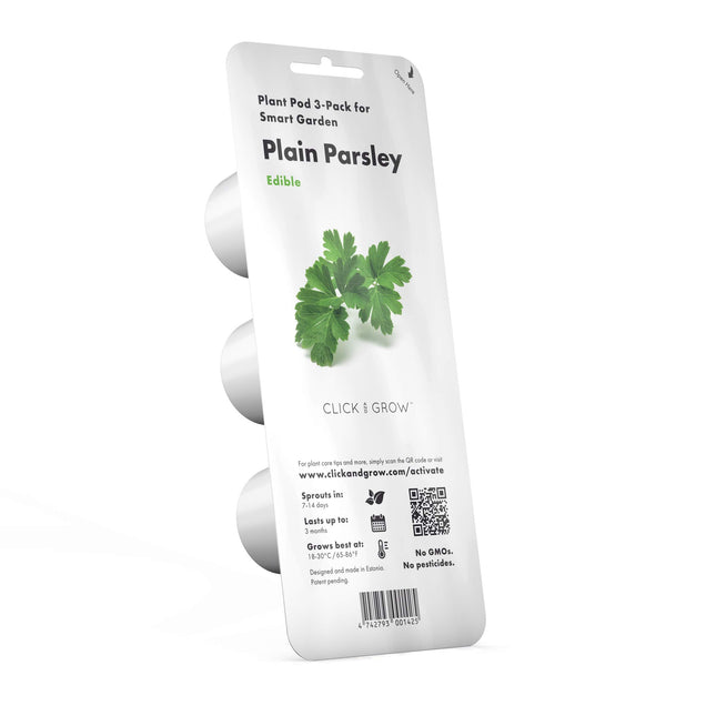 Click and Grow pētersīļu augu pāksšu uzpildes iepakojums substrāta kapsulai augu kapsulas Smart Garden iekštelpu dārzam 3 kapsulas