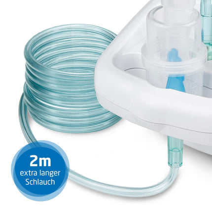 Medisana IN 500 inhalators, inhalācijas ierīce ar iemutni un masku pieaugušajiem un bērniem, inhalators-smidzinātājs saaukstēšanās vai astmas ārstēšanai ar papildu piederumiem