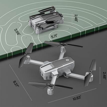 Holy Stone HS440D GPS drons ar 4K kameru iesācējiem, 1 akumulators 20 min. darbībai. Lidojuma laiks, seko man, automātiska atgriešanās, 5G FPV pārraide, RC salokāms drons, pilns komplekts, svars zem 249 g, profesionāls pieaugušajiem, C0