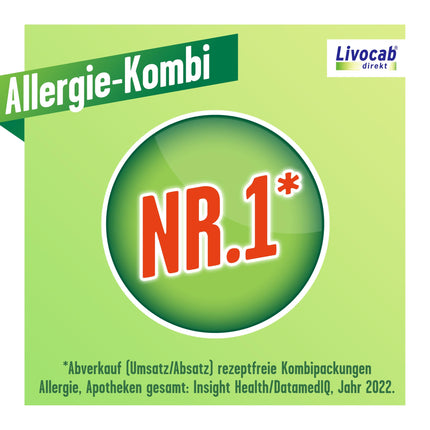 LIVOCAB tiešais komplekts - 4 ml acu pilieni + 5 ml deguna aerosols