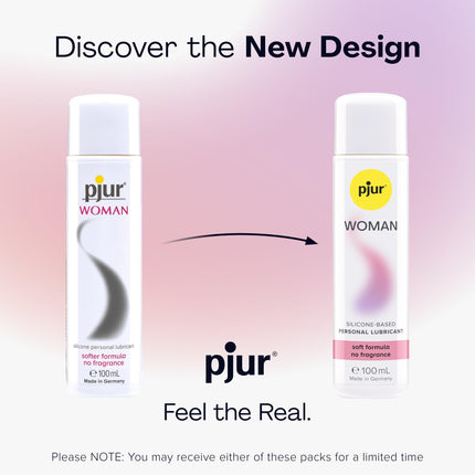 pjur WOMAN (100ml) - uz silikona bāzes veidots lubrikants sievietēm - tirpšanas sajūtai seksā un ilgākam baudījumam - ideāli piemērots jutīgai ādai