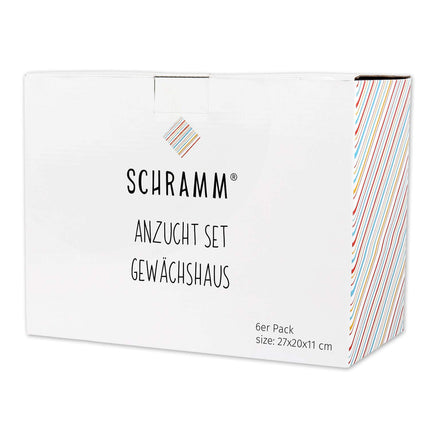 Schramm® 6 daļu audzēšanas komplekts siltumnīcas audzēšanas paplāšu podiem iekštelpu siltumnīcai 27 x 19 x 11 cm 144 audzēšanas podiem audzēšanas komplekts mini siltumnīcai