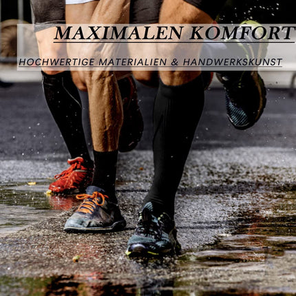 DDOBB 4 pāru kompresijas zeķes vīriešiem un sievietēm, atbalsta zeķes, kompresijas zeķes, atbalsta zeķes, ceļojumu zeķes lidojumiem, sportam, skriešanai, riteņbraukšanai (melnas*4, SM)