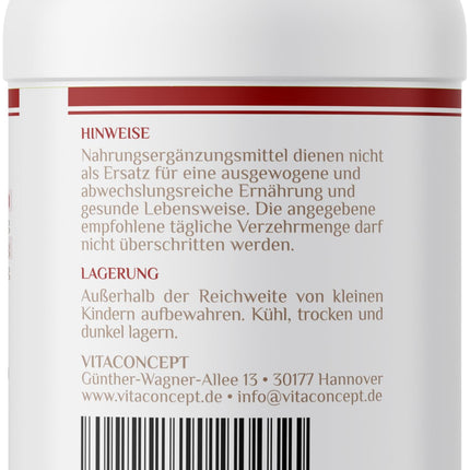 Hialuronskābe I 120 kapsulas I 400 mg kapsulā I augsta deva I vegāns I laboratoriski pārbaudīts I hialuronskābe 500–700 kDa I VITACONCEPT®