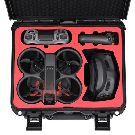 BRDRC Avatar 2 somas piederumi, ūdensnecaurlaidīga pārnēsāšanas soma, ciets futrālis DJI Avata 2 dronam, Fly More Combo, piemērots DJI Goggles 3, RC Motion 3, DJI FPV tālvadības pultij 3 piederumiem