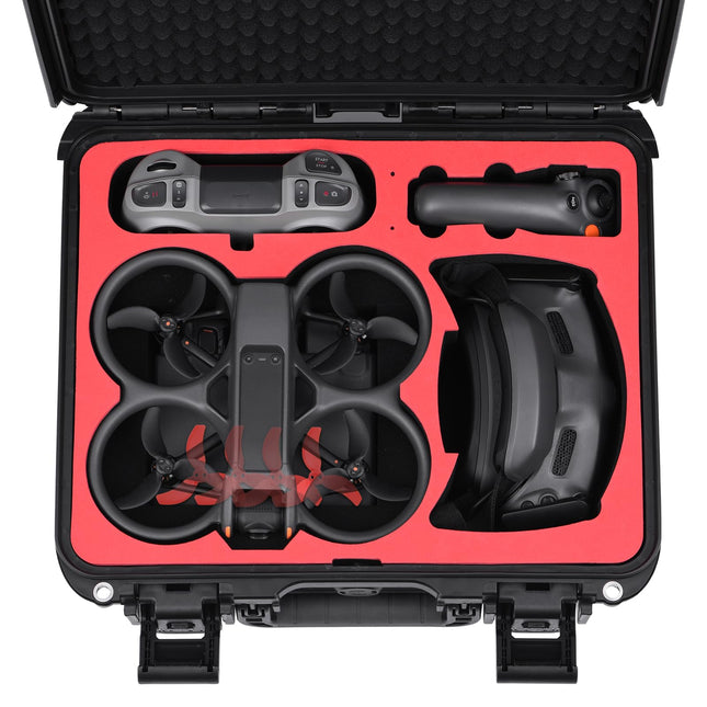 BRDRC Avatar 2 somas piederumi, ūdensnecaurlaidīga pārnēsāšanas soma, ciets futrālis DJI Avata 2 dronam, Fly More Combo, piemērots DJI Goggles 3, RC Motion 3, DJI FPV tālvadības pultij 3 piederumiem