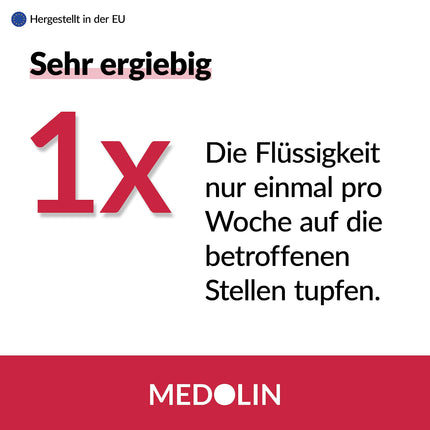 Medolin® kārpu tinktūra - efektīvs līdzeklis pret kārpām - zinātniski pierādīta efektivitāte - vienkārša un nesāpīga lietošana - noņem kārpas, 2 ml