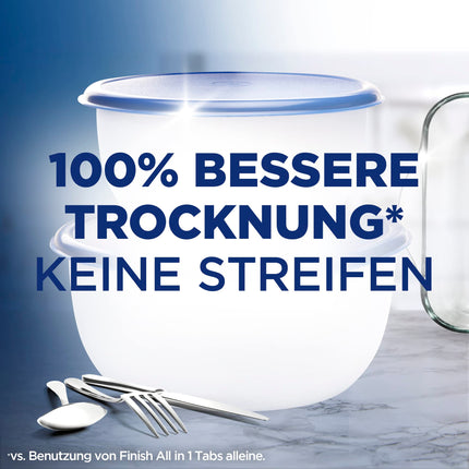 Finish Shine &amp; Rinse Aid – mirdzošiem un sausākiem traukiem bez ūdens traipiem – Megapack ar 800 ml