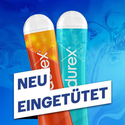 Durex Play lubrikanta universālais maisījuma iepakojums sievietēm un vīriešiem - komplekts ar ūdens bāzes lubrikantu seksam, saderīgs ar prezervatīviem (2 x 50 ml)