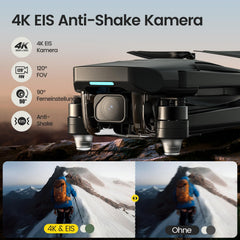 Holy Stone GPS drons ar 4K EIS kameru pieaugušajiem, HS175G RC kvadrokopters ar 60 minūšu ilgu lidojuma laiku, sekojiet man, bezsuku motors, apļveida lidojums, trajektorijas kameru droni iesācējiem, svars zem 249 g, C0