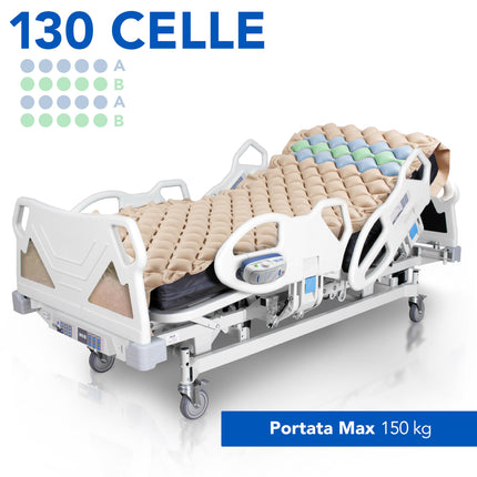 AIESI® matrača gaisa spilvens pret izgulējumiem ar savienojošo cauruli bez kompresora, 130 šūnas, celtspēja 150 kg, 24 mēnešu garantija