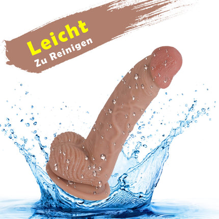 19,5 cm dildo - silikona dildo reālistisks dzimumloceklis ar spēcīgiem piesūcekņiem XXL dildo stimulē G-punktu anālais dildo anālais dildo anālais spraudnis seksa rotaļlieta erotiskas seksa rotaļlietas sievietēm vīriešiem pāriem pieaugušajiem