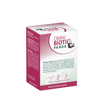 OMNi BiOTiC PANDA pilieni | 28 porcijas | 4 baktēriju celmi | 3 miljardi baktēriju vienā dienas devā | Bez glutēna | Bez laktozes | Ikdienas lietošanai | Īpaši izstrādāts mazuļiem | 8 ml