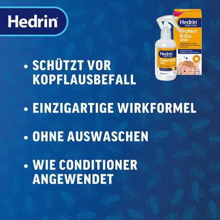 HEDRIN Once Natural + HEDRIN Protect &amp; Go Spray – Ātra atvieglojuma nodrošināšana pret utīm – Izdevīgs iepakojums: efektīva profilakse un akūts atvieglojums ar dabīgām sastāvdaļām