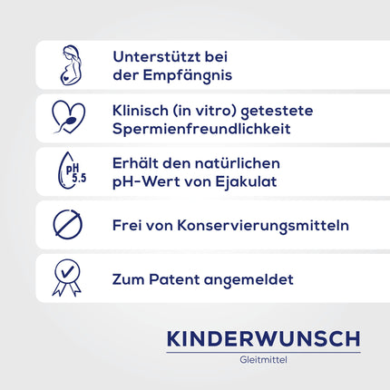 Ritex Kinderwunsch lubrikants – spermai draudzīgs lubrikants dabiskas apaugļošanās veicināšanai, 8 x 4 ml, optimizēta viskozitāte un pH vērtība – klīniski pārbaudīts, ražots Vācijā