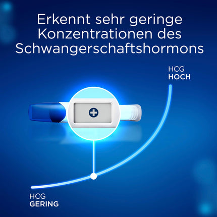 Clearblue grūtniecības tests Ultra Early Test Combo Pack Triple-Check, 3 testi (1 digitālais 10mSV/ml, 2 vizuālie 10mSV/ml), grūtniecības tests / agrīns grūtniecības tests, rezultāti 6 dienas agrāk