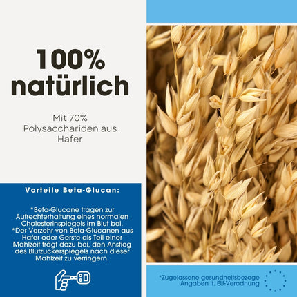 Fair &amp; Pure® - Beta-glikāna kapsulas 500 mg no auzām - 120 kapsulas - vegānas - dabīgas - bez magnija stearāta