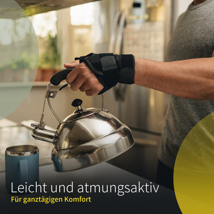 BraceUP īkšķa ortoze kreisajai un labai īkšķim - īkšķa šina, īkšķa ortoze, īkšķa seglu locītavas ortoze vīriešiem un sievietēm (melna), artrīta ārstēšanai