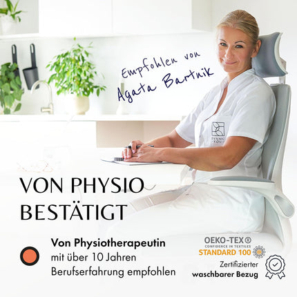 Ērts paaugstinātais sēdeklis pieaugušajiem un bērniem - ļoti labi pārbaudīts [izstrādāts kopā ar fizioterapeitiem] - izmēru ziņā stabils, 13 cm biezs sēdekļa spilvens - ideāls paaugstinātais sēdeklis automašīnām (melns, 40 x 40 x 13 cm)