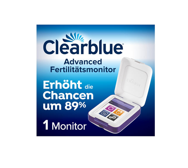 Clearblue auglības monitors, ovulācijas tests/auglības tests sievietēm, 1 skārienekrāna monitors, ovulācijas cikla dators, par 89% lielāka iespēja ieņemt bērnu