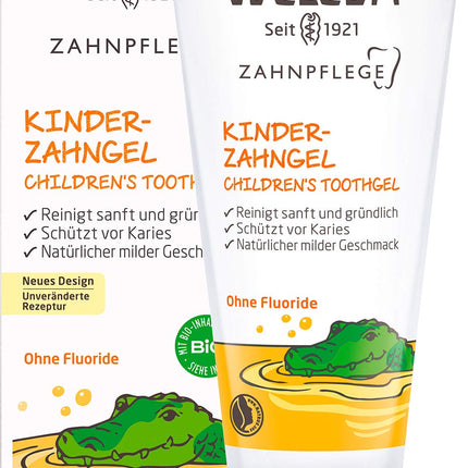 WELEDA organiskā bērnu zobu pasta – vegāna dabīgā kosmētiskā zobu pasta bez fluorīda piena zobu un smaganu kopšanai mazuļiem un zīdaiņiem. Zobu pasta bez fluorīda kariesa novēršanai (1x 50ml)