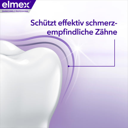 elmex zobu pasta Professional Opti-enamel Sealing &amp; Strengthening 75ml – medicīniska zobu tīrīšanas līdzeklis ar amīna fluorīdu, kas noslēdz zobu emalju – aizsargā pret zobu emaljas zudumu