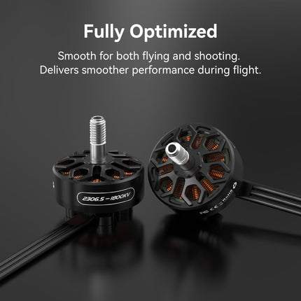2306.5 1800KV FPV drona motors - 6S bezsuku motors 5 collu FPV dronam QAV kvadrokopteram - 4 gab.