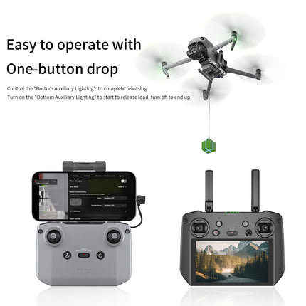 LICHIFIT Drone Airdrop sistēma Universāla DJI Mavic 3 Pro/Mavic 3 Classic/Mavic 3 Drone Daudzfunkcionāla Kravas Izlaišanas Metēja Transporta Piegādes Atlaišanas Nomešanas Ierīce