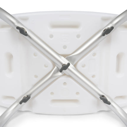 Dunimed dušas krēsls - regulējams augstums 39-52 cm - neslīdošs dušas sēdeklis - dušas palīglīdzeklis - vannas sēdeklis (bez atzveltnes)