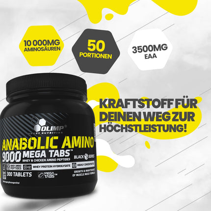 Olimp Anabolic Amino 9000 Mega tabletes, 300 tabletes