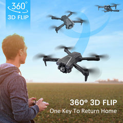 Mingfuxin salokāms drons ar kameru iesācējiem, RC kvadrokoptera drons ar lietotni WIFI FPV tiešraides video, augstuma noturēšana, bezgalvas režīms, vienas taustiņa pacelšanās un nosēšanās pieaugušajiem un bērniem
