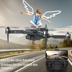 S508 drons ar kameru HD 720P bērniem, mini drons ar WiFi pārraidi iesācējiem, RC dronu kvadrokopteris zēniem un meitenēm, rotaļu dronu helikopters ar bezgalvas režīmu, rokassomiņas ilgs lidojuma laiks