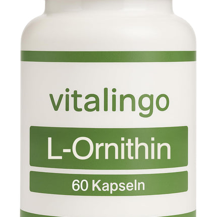 L-ornitīna kapsulas - 60 kapsulas pa 500 mg katra