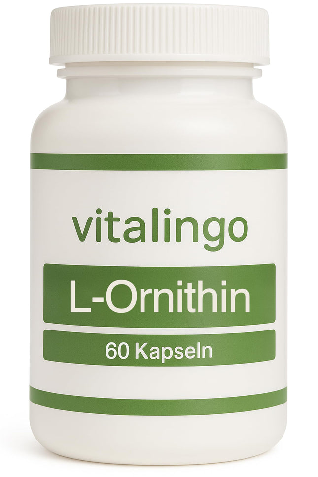 L-ornitīna kapsulas - 60 kapsulas pa 500 mg katra