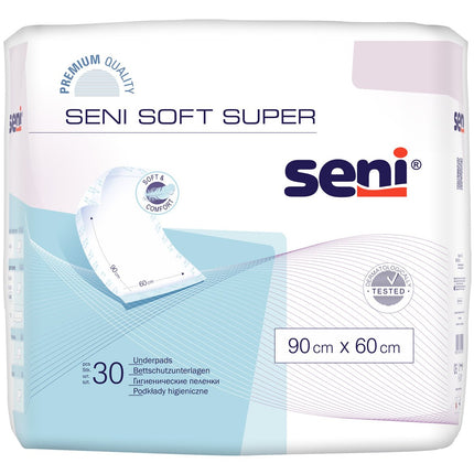 Seni Soft Super, 90 x 60 cm, gultas aizsargi, 120 gabali