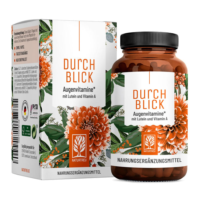 Acu vitamīni - luteīna zeaksantīna kompleksa kapsulas ar beta karotīnu un A vitamīnu, augsta deva un vegānisks - 90 acu kapsulas ar luteīnu 20 mg 3 mēnešiem - acu vitamīni - 100% dabīgi
