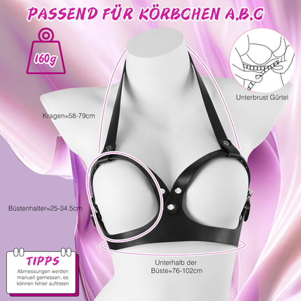 BDSM Bondage Set Sex Spielzeug für die Paare Brust Fesseln für Frau Sexy Harness Damen Leder SM Fesselset Fesseln Erotisches Sexspielzeug für die Frau Extrem Dessous Damen Sex Toys Extrem Sexspiele