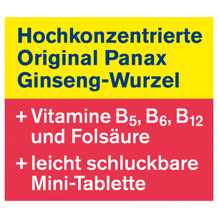 tetesept žeņšeņs plus lecitīns + B vitamīni - augsta deva - uztura bagātinātājs nervu atbalstam un organisma vitalizācijai, pateicoties B vitamīniem - 1 x 30 mini tabletes