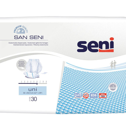 San Seni uni (4 x 30 gab.) Nesaturēšanas ieliktnis smagas nesaturēšanas gadījumā