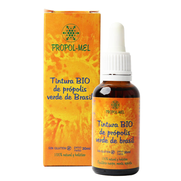 Brazīlijas zaļā propolisa šķidrais ekstrakts 30 ml – BIOLOĢISKS. Mātes tinktūra. 100% dabīgs, bez glutēna, 25% svara/tilpuma.