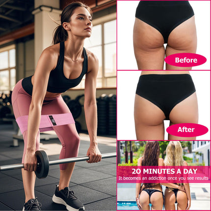CFX pretestības gurnu lentes, fitnesa lentes, jogas jostas komplekts ar 3 stiepes stiprības treniņu lentēm, jogas lente AS pretestībai un atbalstam kāju treniņiem, spēka treniņiem un pievilkšanās vingrinājumiem