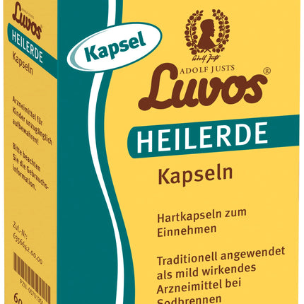 Luvos dziedinošās māla kapsulas grēmām, 60 kapsulas