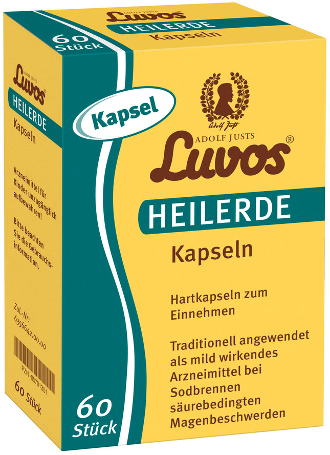 Luvos dziedinošās māla kapsulas grēmām, 60 kapsulas